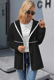 Zip Up Long Sleeve Hooded Watertight Jacket - Trendsi - Flyclothing LLC