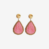 Raffia Grass Teardrop Earrings - Trendsi - Flyclothing LLC