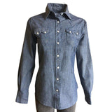 Rockmount Ranch Wear Womens Classic Chambray Sawtooth Western Shirt - Rockmount Clothing - Flyclothing LLC