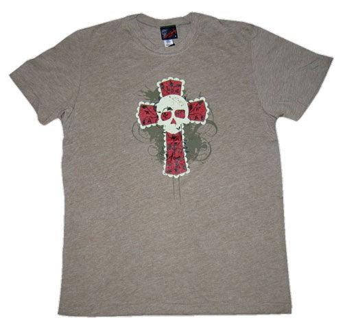 Vine Skull & Cross T-Shirt - Flyclothing LLC