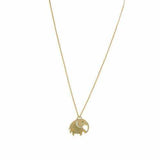 Elephant Pendant Brass Necklace - Asha Handicrafts - Flyclothing LLC