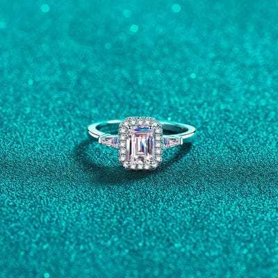 1 Carat Moissanite 925 Sterling Silver Ring - Trendsi - Flyclothing LLC