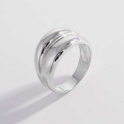925 Sterling Silver Bulging Ring - Trendsi - Flyclothing LLC