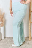 RISEN Full Size High Waist Ultra Soft Knit Flare Pants - Trendsi - Flyclothing LLC
