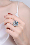 10 Carat Moissanite Flower-Shaped Ring - Trendsi - Flyclothing LLC