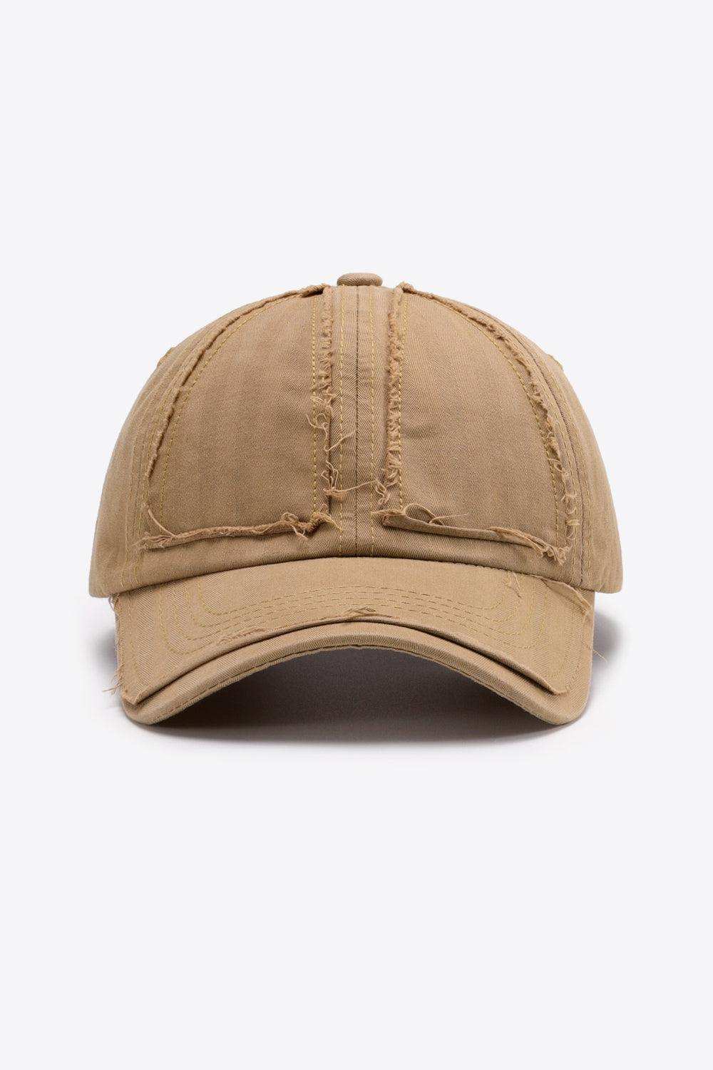 Distressed Adjustable Baseball Cap - Trendsi - Flyclothing LLC