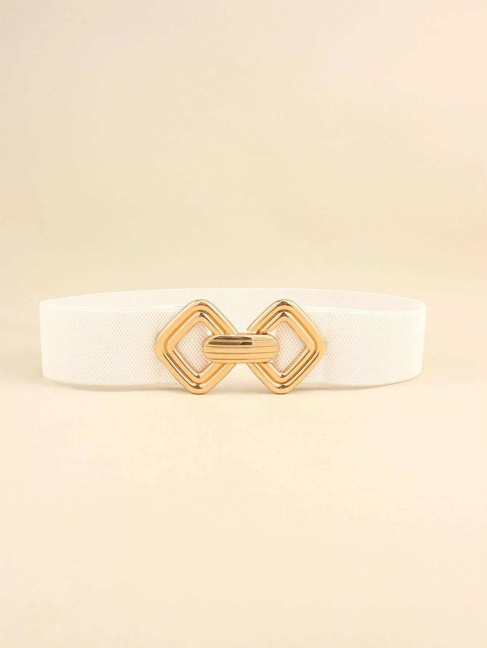 Geometric Buckle Elastic Wide Belt - Trendsi - Flyclothing LLC