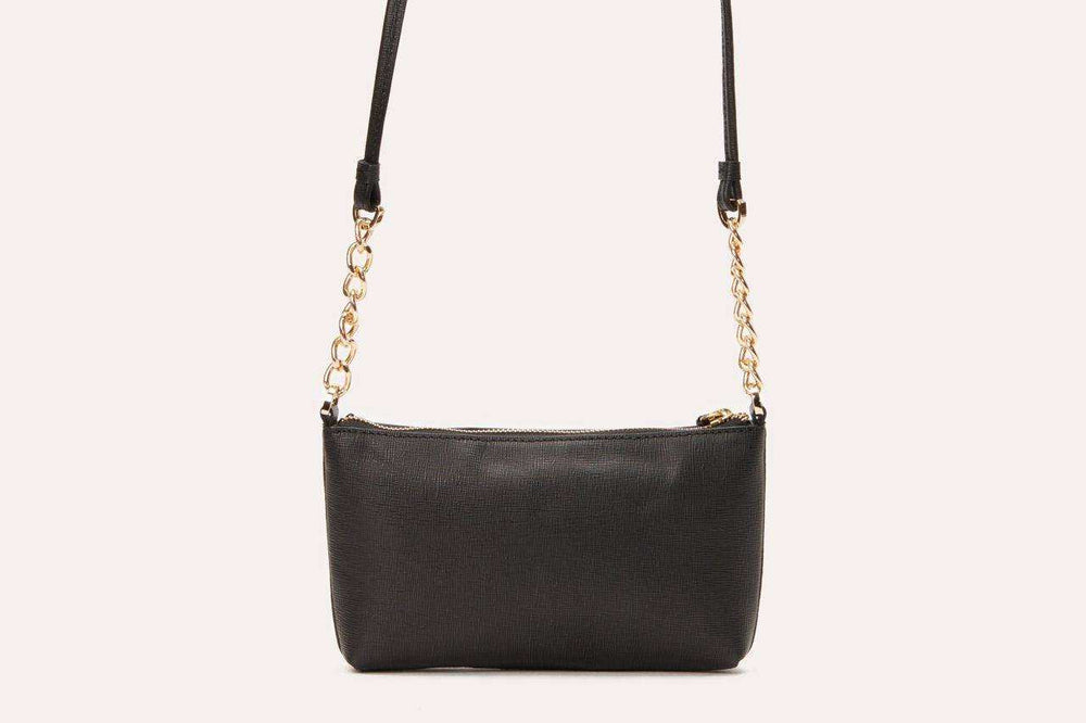 Kiko Leather Two Chain Crossbody - Kiko - Flyclothing LLC