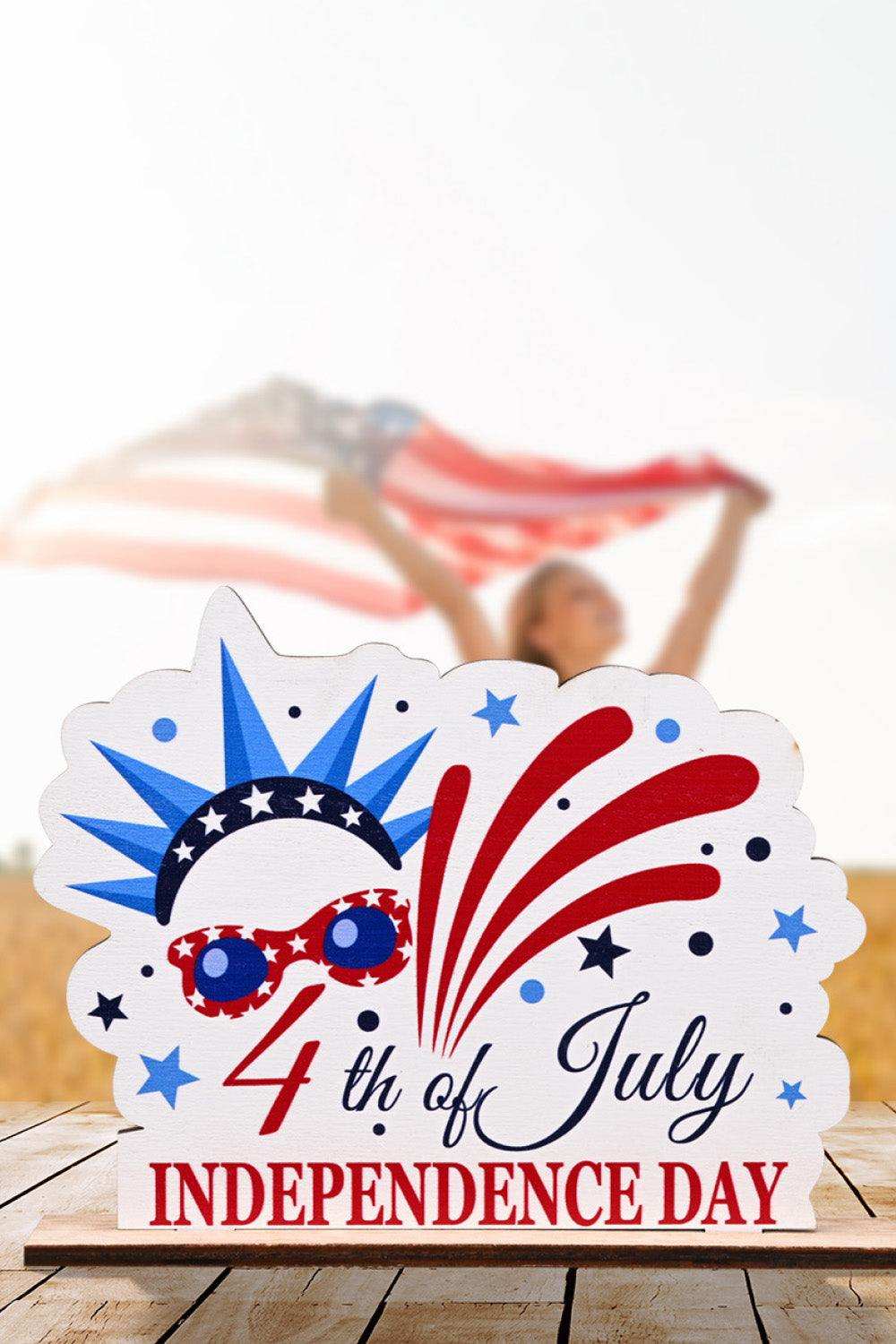 Independence Day Plywood Decor Ornament - Trendsi - Flyclothing LLC