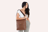Kiko Leather Zip Tote - Kiko - Flyclothing LLC