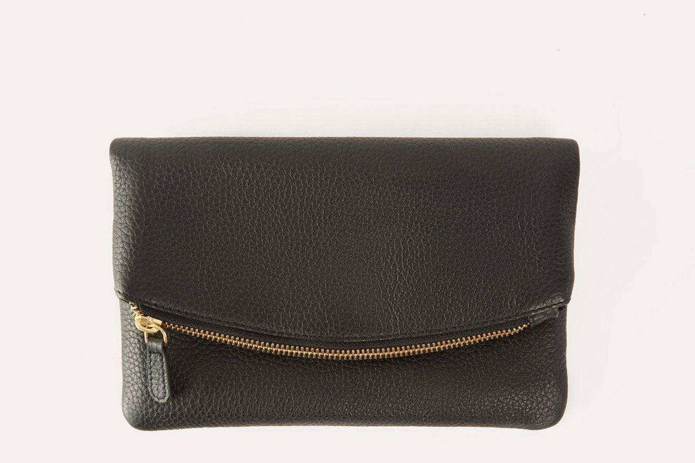 Kiko Leather Flap Clutch - Kiko - Flyclothing LLC