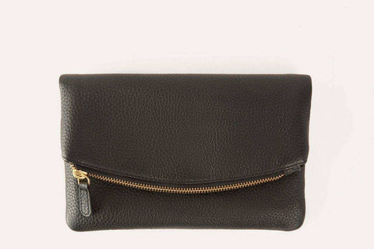 Kiko Leather Flap Clutch - Kiko - Flyclothing LLC