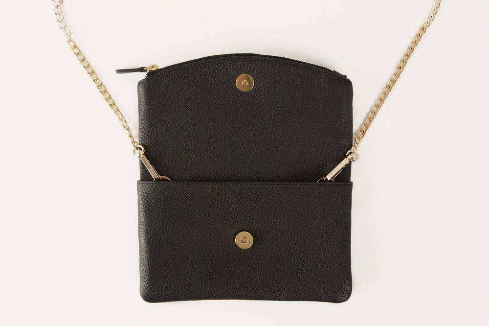 Kiko Leather Flap Clutch - Kiko - Flyclothing LLC