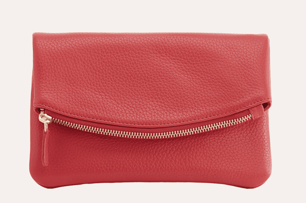 Kiko Leather Flap Clutch - Kiko - Flyclothing LLC