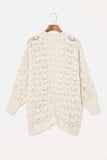 Plus Size Open Front Long Sleeve Cardigan - Trendsi - Flyclothing LLC