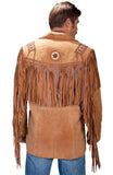 Scully BOURBON BOAR SUEDE HAND LACED BEAD TRIM COAT - Scully Leather - Flyclothing LLC