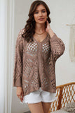 Openwork V-Neck Sweater - Trendsi - Flyclothing LLC