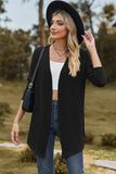 Open Front Long Sleeve Cardigan - Trendsi - Flyclothing LLC