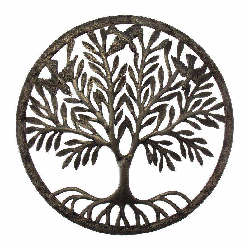 Tree of Life in Ring Wall Art - Croix des Bouquets - Croix des Bouquets - Flyclothing LLC