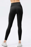 High Waist Slim Fit Long Sports Pants - Trendsi - Flyclothing LLC