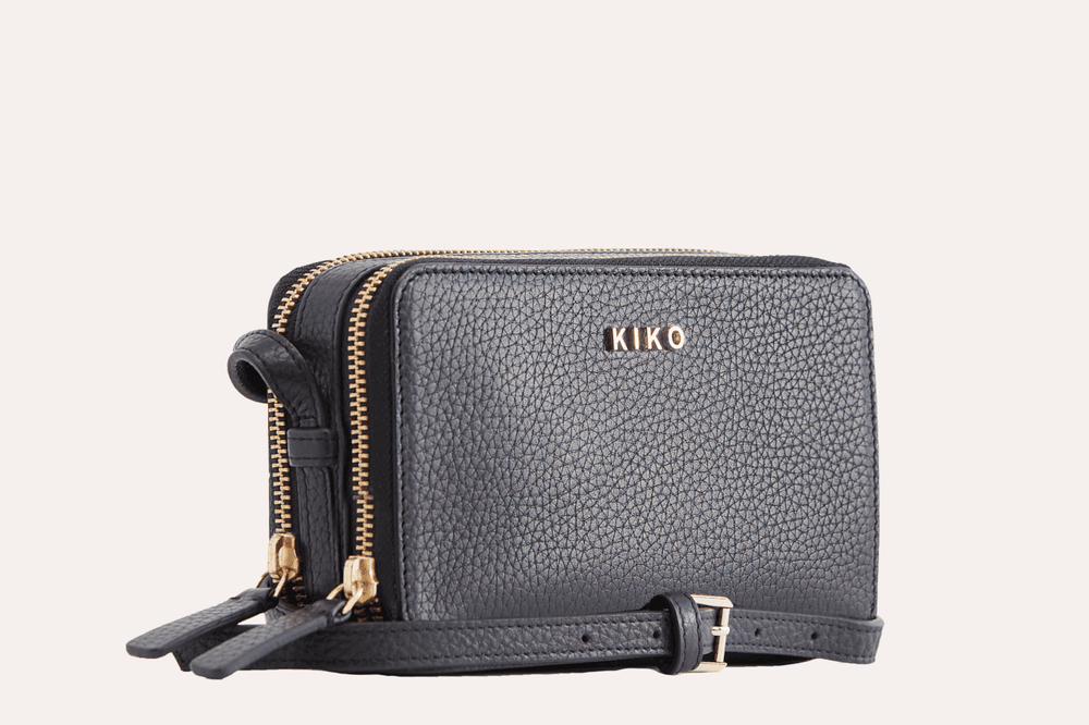 Kiko Leather Zip Around Crossbody Pebble - Kiko - Flyclothing LLC