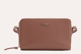 Kiko Leather Zip Around Crossbody Pebble - Kiko - Flyclothing LLC