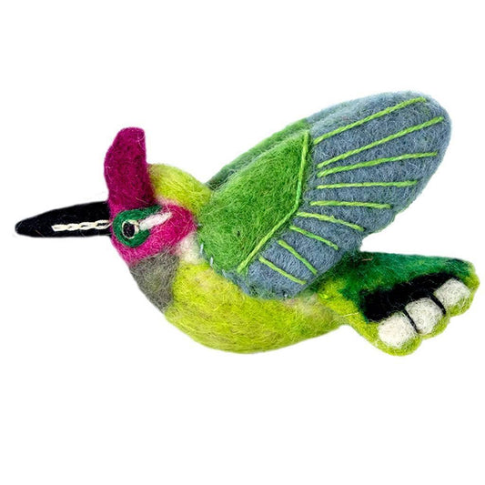 Wild Woolies Felt Bird Ornament - Anna's Hummingbird - Wild Woolies (H) - Flyclothing LLC