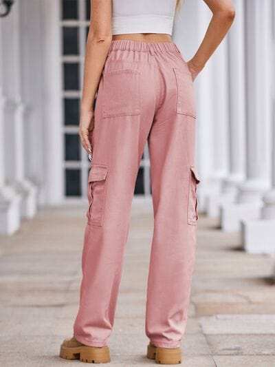 Straight Denim Cargo Pants - Trendsi - Flyclothing LLC