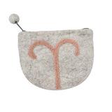 Felt Aries Zodiac Coin Purse - Global Groove - Global Groove - Flyclothing LLC