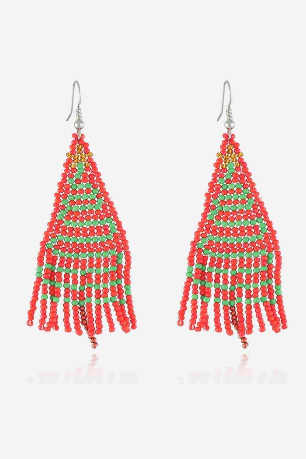 Christmas Beaded Earrings - Trendsi - Flyclothing LLC