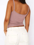 Lace Trim Straight Neck Cami - Trendsi - Flyclothing LLC