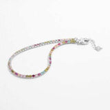 Inlaid Zircon 925 Sterling Silver Bracelet - Trendsi - Flyclothing LLC