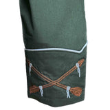 Rockmount Clothing Women’s Vintage Green Steer Skull & Arrow Chain Stitch Embroidery Western Shirt - Rockmount Clothing - Flyclothing LLC