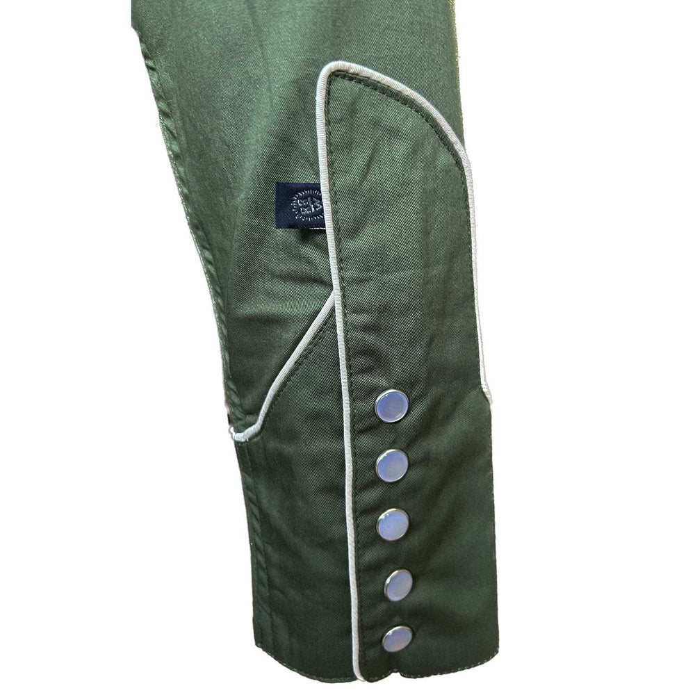 Rockmount Clothing Women’s Vintage Green Steer Skull & Arrow Chain Stitch Embroidery Western Shirt - Rockmount Clothing - Flyclothing LLC