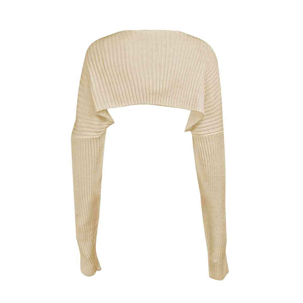 Long Sleeve Knit Bolero - Trendsi - Flyclothing LLC