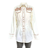 Rockmount Clothing Women's Ivory Vintage Rider Western Embroidery - Rockmount Clothing - Flyclothing LLC