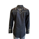 Rockmount Clothing Women's Black Vintage Varigated Floral Embroidery - Rockmount Clothing - Flyclothing LLC