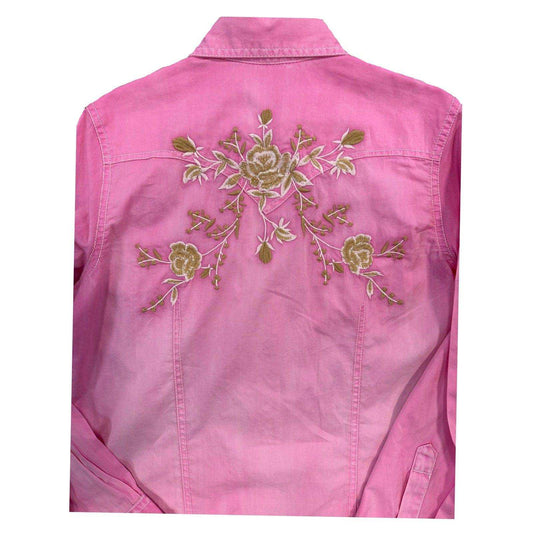 Rockmount Clothing Kid's Soft Pink Vintage Floral Western Embroidery - Rockmount Clothing - Flyclothing LLC