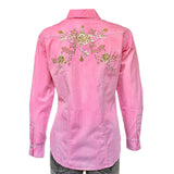 Rockmount Clothing Women's Soft Pink Floral Embroidered Western Shirt - Rockmount Clothing - Flyclothing LLC
