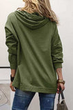LOVE Drawstring Dropped Shoulder Hoodie - Trendsi - Flyclothing LLC