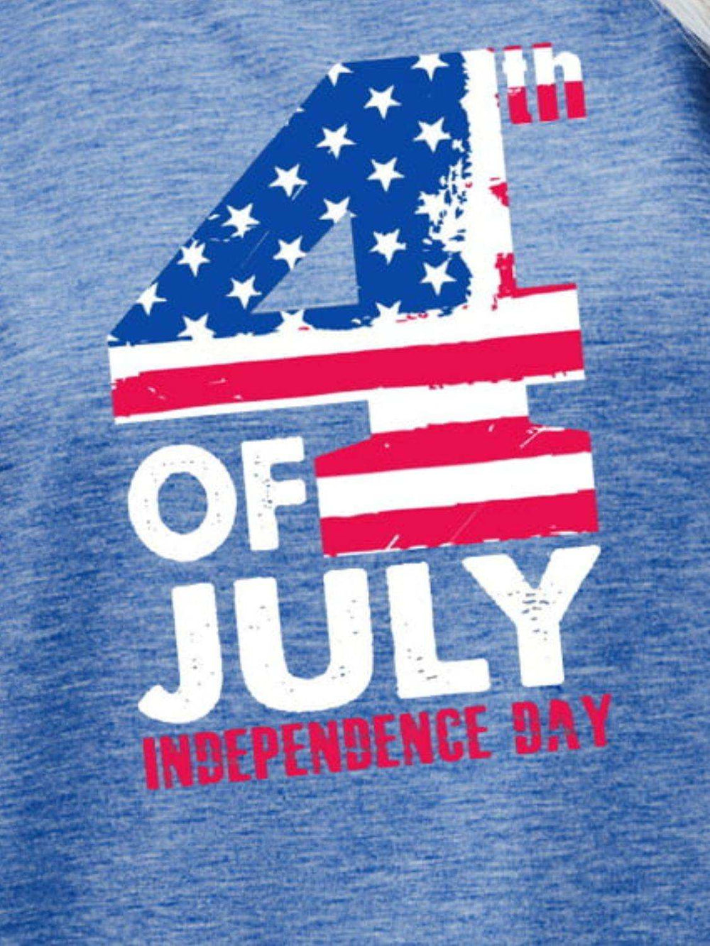 4th OF JULY INDEPENDENCE DAY Graphic Tee - Trendsi - Flyclothing LLC
