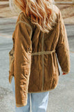Drawstring Waist Zip-Up Jacket - Trendsi - Flyclothing LLC