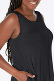 Full Size Round Neck Sleeveless Dress with Pockets - Trendsi - Flyclothing LLC