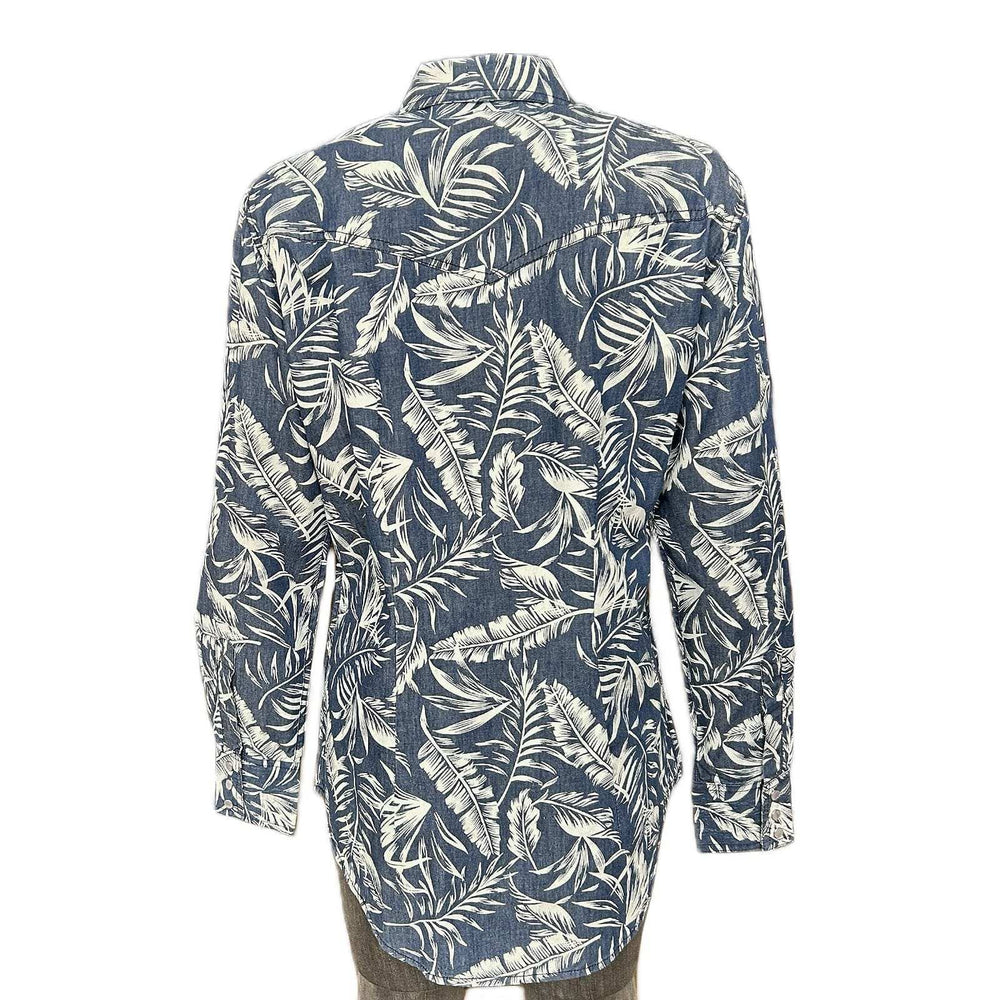 Rockmount Clothing Women's Denim Floral Print Western Shirt - Rockmount Clothing - Flyclothing LLC