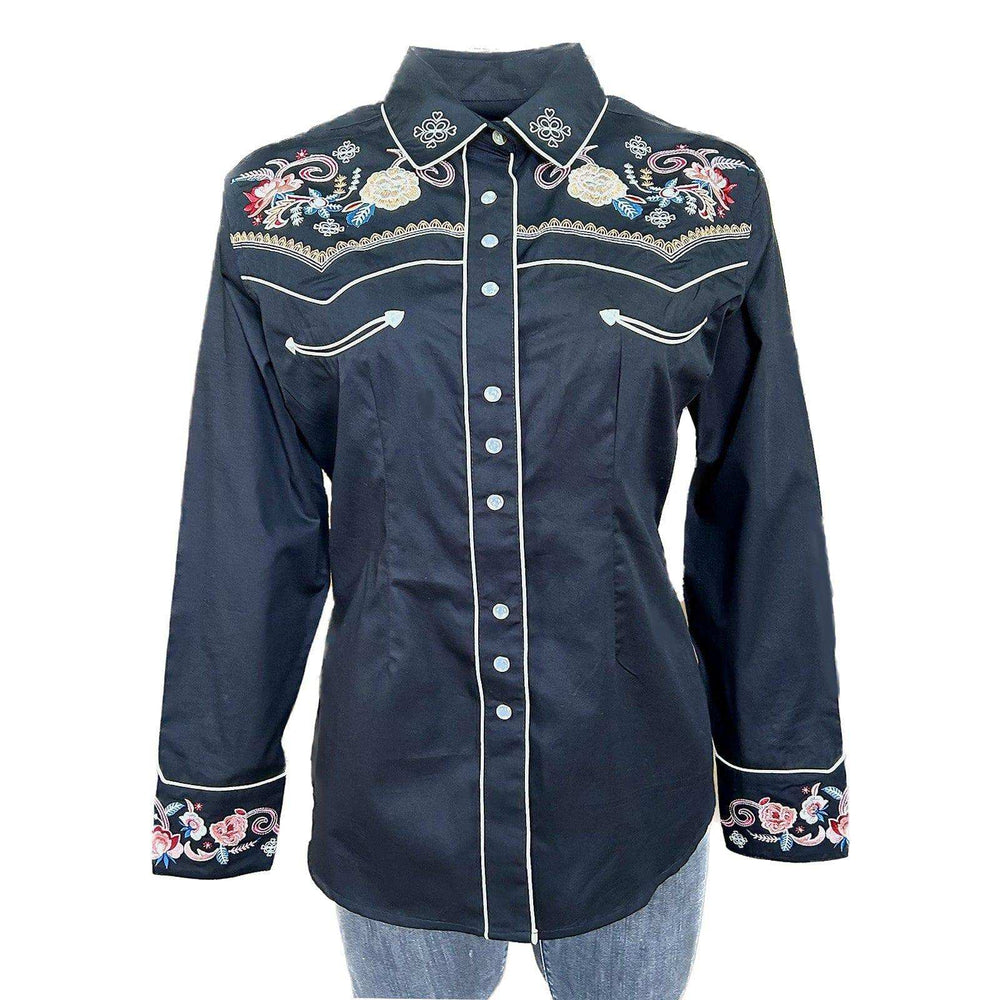 Rockmount Clothing Womens Vintage Floral & Stars Embroidered Shirt - Rockmount Clothing - Flyclothing LLC