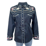 Rockmount Clothing Womens Vintage Floral & Stars Embroidered Shirt - Rockmount Clothing - Flyclothing LLC