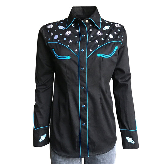 Rockmount Ranch Wear Womens "Out of This World" Embroidered Western Shirt - Flyclothing LLC