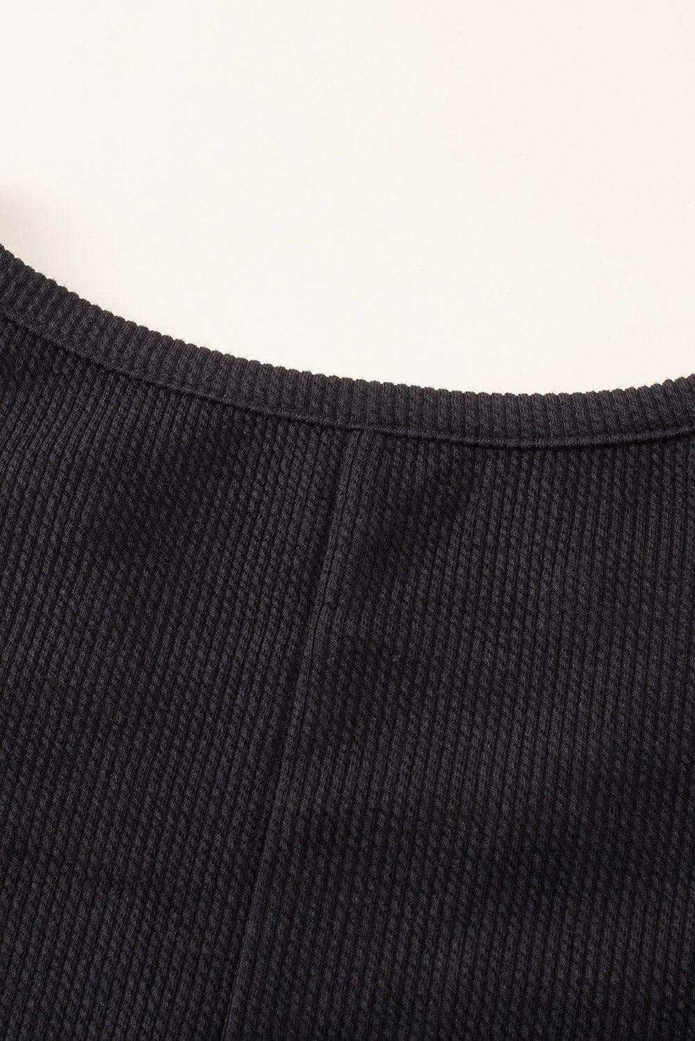 Notched Neck Long Sleeve Romper - Trendsi - Flyclothing LLC