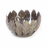 Decorative Drum Art Bowl or Votive, Mango Leaf - Haitian Artisans - Flyclothing LLC