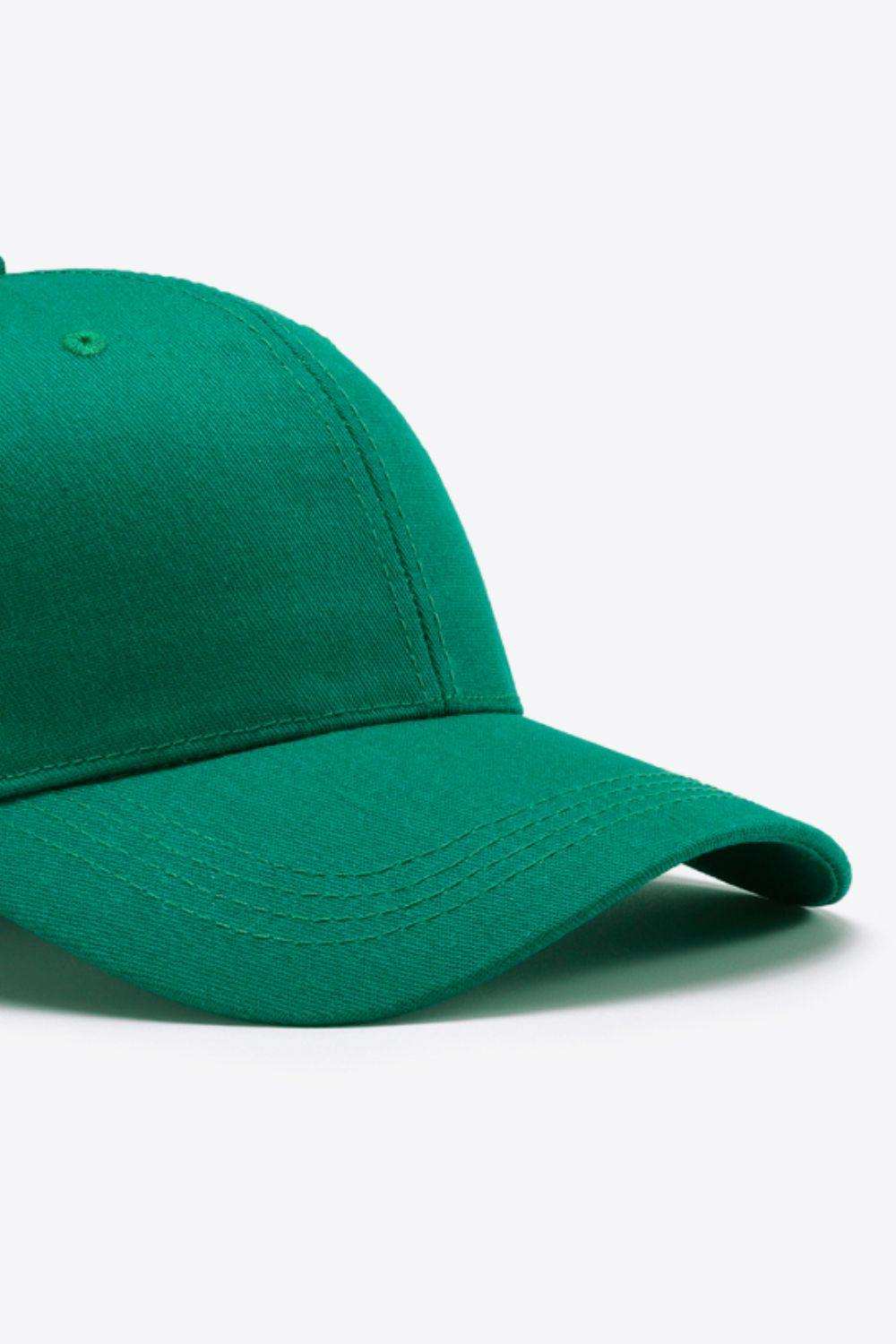 Plain Adjustable Cotton Baseball Cap - Trendsi - Flyclothing LLC